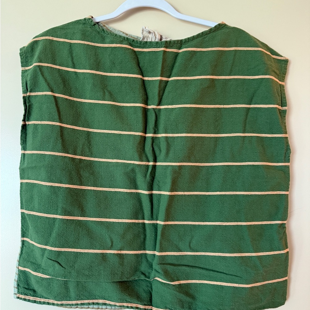 Ace & Jig shell top, cactus/eucalyptus, size small